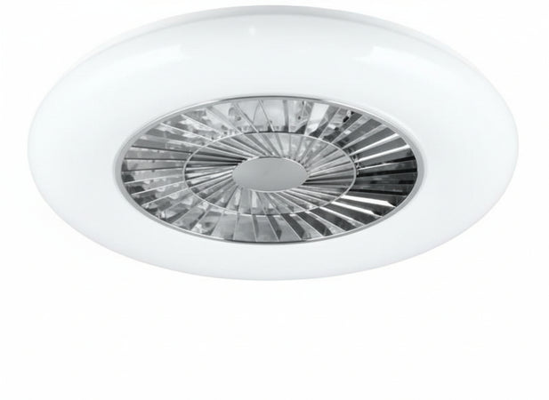 PLAFONIERA LAMPADA VENTILATORE INCORPORATO LED TRIO VISBY CM.59xH20