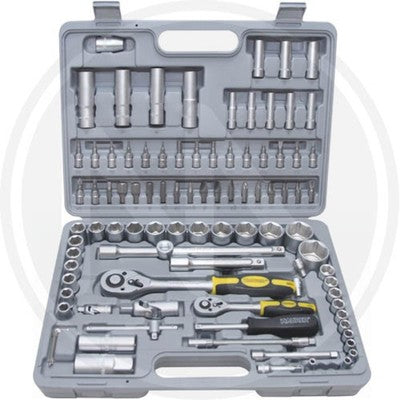 BUSSOLE E BITS IN SERIE PEZZI 94 ATTACCO POLLICI 1/4 IN VALIGETTA ABS