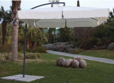OMBRELLONE GIARDINO PALO LATERALE ACCIAIO ALMEIRA MT. 2,5X2,5 ARREDO GIARDINO