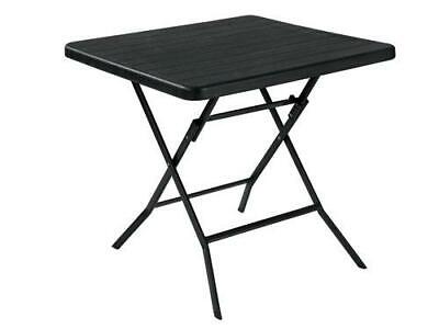 TAVOLO TAVOLINO PIEGHEVOLE METALWOOD CM.78X78XH74 ARREDO GIARDINO TAVOLI ESTERNO