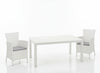 TAVOLO MELODY 160 KETER IN RESINA EFFETTO POLIRATTAN CM. 160X94X74H BIANCO