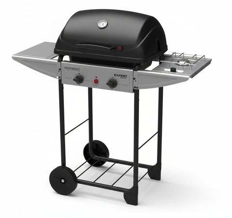 BARBECUE EXPERT 2 DELUXE CON FORNELLO LATERALE KW 8,6 KG. 23 CM. 110X50X111H