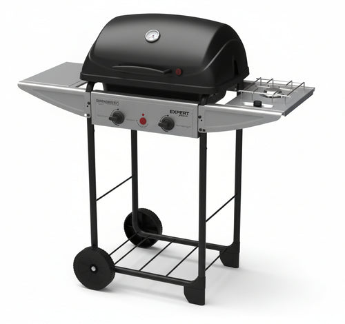 BARBECUE EXPERT 2 DELUXE CON FORNELLO LATERALE KW 8,6 KG. 23 CM. 110X50X111H