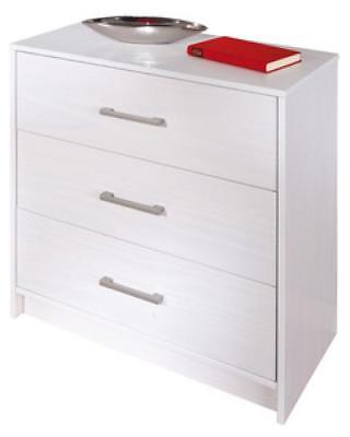 KIT CASSETTETTONE CASSETTIERA 3 IN LEGNO MASSELLO NEW YORK CM. 70X35X71H
