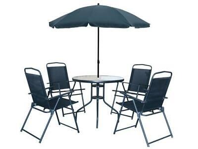 SET FUNNY OMBRELLONE + TAVOLO + 4 SEDIE ARREDO GIARDINO