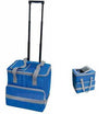 BORSA TERMICA A TROLLEY 38 LITRI GRIGIO/BLU CM. 38x29x37H