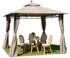 SET 4 TELI LATERALI PER GAZEBO EDEN IN ALLUMINIO MT. 3X3