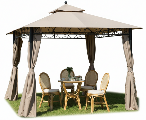 SET 4 TELI LATERALI PER GAZEBO EDEN IN ALLUMINIO MT. 3X3