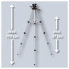 TREPPIEDI TELESCOPICO PER LIVELLE LASER ATTACCO 1/4 ALTEZZA REGOLABILE 37-110CM