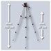 TREPPIEDI TELESCOPICO PER LIVELLE LASER ATTACCO 1/4 ALTEZZA REGOLABILE 37-110CM