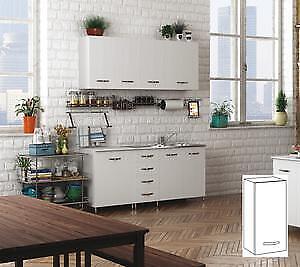 KIT CUCINA PENSILE 1 ANTA CM. 40X30X72H BIANCO