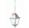 LANTERNA LANTERNE LAMPADE CON CATENA OLD CM.35x18x11 COLORE BIANCO/ARGENTO