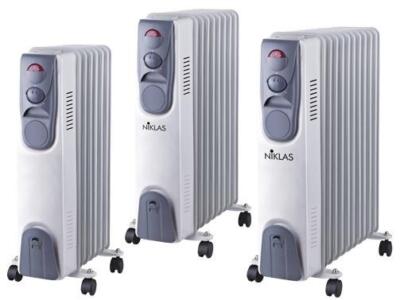 RADIATORI RADIATORE AD OLIO NIKLAS 7 ELEMENTI POTENZA 1500W RISCALDAMENTO