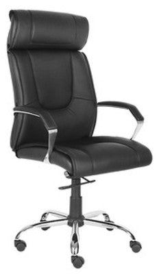 POLTRONA DIREZIONALE MOD.1502 COLORE NERO GIREVOLE