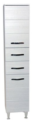 COLONNA BAGNO ANTONELLA 2 ANTE + 2 CASSETTI CM. 33X33X160 BIANCO PORTUNA