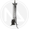 SET CAMINO IN FERRO BATTUTO ORVINO ATTREZZI CAMINETTO H.70 CM