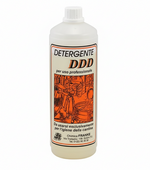 DETERGENTE DDD LIQUIDO LT. 1 PER LA PULIZIA E L'IGIENE DEI VASI VINARI