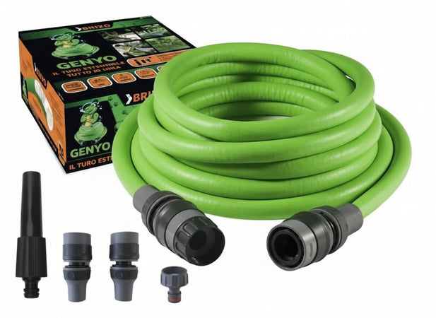 TUBI ESTENSIBILI GENYO IN KIT BRIXO IRIS 7.5 MT IRRIGAZIONE GIARDINAGGIO
