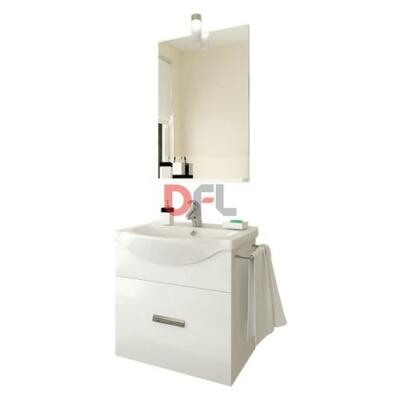 MOBILE BAGNO TUDORA BASE CM. 57X42X65H CON SPECCHIO CM. 52X70