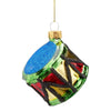 Pendaglio per albero di Natale a forma di Tamburo, in vetro da Ø 5 x 7 cm
