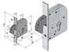 SERRATURE PER CANCELLI E PORTE IN FERRO WELKA Art. 06850000
