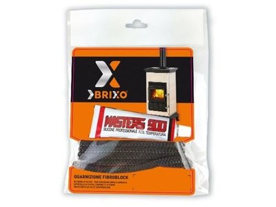GUARNIZIONE IN KIT CON SILICONE PER STUFE FIBROBLOCK MISURE 6 - 8 - 10 MM