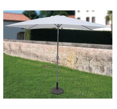 OMBRELLONE GIARDINO A PALO CENTRALE ADRA RETTANGOLARE BEIGE CM. 200x300x278H