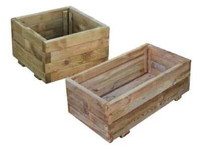 FIORIERE FIORIERA IN LEGNO LASA IMPREGNATE CM.40X40XH26 FIORIERE ARREDO GIARDINO