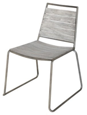 SEDIA DA GIARDINO IN ACCIAIO FINITURA EFFETTO PIETRA CM. 52X63X80H PEZZI 2