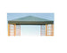 TELI CON BORDO DI RICAMBIO PER GAZEBO MT. 3X3 VERDE