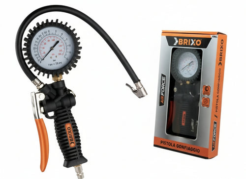PISTOLA MANOMETRO GONFIAGGIO BRIXO AIRFORCE
