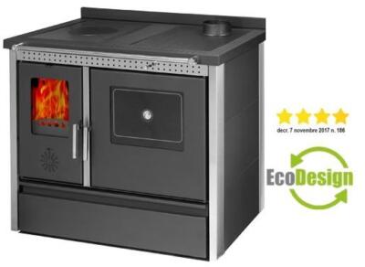 CUCINE STUFA A LEGNA K-LINE EXCLUSIVE INOX ANTRACITE - POTENZA 11,91 Kw