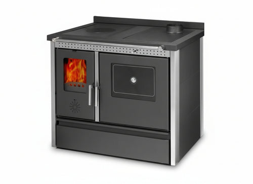 CUCINE STUFA A LEGNA K-LINE EXCLUSIVE INOX ANTRACITE -POTENZA 11,91 Kw