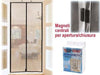 ZANZARIERA ZANZARIERE STOP INSET MAGNETICA PER PORTE A 2 TELI CM.100X220