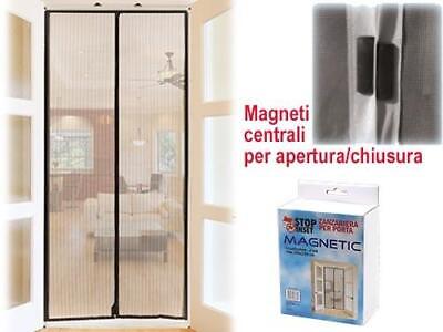 ZANZARIERA ZANZARIERE STOP INSET MAGNETICA PER PORTE A 2 TELI CM.100X220