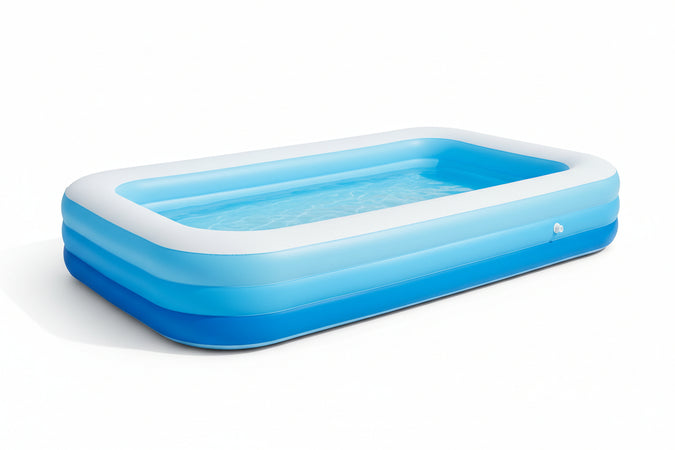 PISCINA RETTANGOLARE GONFIABILE VICO 305X183X56H CM. PISCINE FUORITERRA