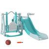 Set Scivolo per Bambini 18-48 Mesi con Altalena, Macchinina e Canestro, 201x151x87.5cm, Azzurro GH6331-041V00LBGH6
