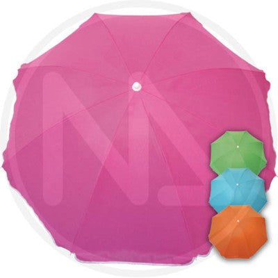OMBRELLONE DA SPIAGGIA TINTA UNITA COLORI ASSORTITI DIAMETRO CM. 200