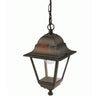 LANTERNA LANTERNE LAMPADE CON CATENA MINI QUADRATA CM.35x18x11 COL. NERO