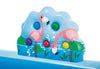 Centro Gioco Gonfiabile Jungle Adventure Intex, Piscina per Bambini con Scivolo, Palme, Fenicottero e Scimmia, Vinile Multicolore, Portata 80kg, 2+ Anni