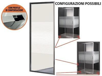 PARETE FISSA BOX DOCCIA BIRXO MODELLO AZALEA CM 70XH190 VETRO SERIGRAFATO