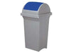 BIDONI BASCULANTI BLU BIDONE PATTUMIERA PER FIFIUTI LT.50 CM.L43xP39xH76