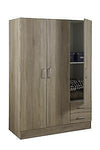KIT ARMADIO 3 ANTE + 2 CASSETTI CM. 120X50X170H ROVERE SONOMA