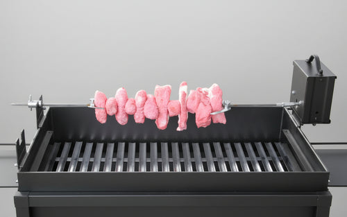 KIT GIRARROSTO A BATTERIA PER BARBECUE CM. 85X14X16