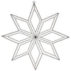 Figura luminosa Fiocco pendente da 300 LED, per esterno, da 74 cm