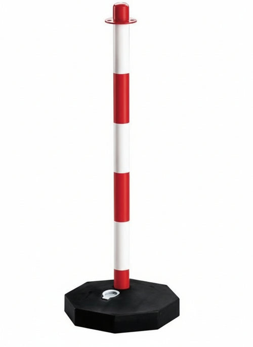 10 PZ COLONNINA SEGNALETICA CON BASE RIEMPIBILE H.90