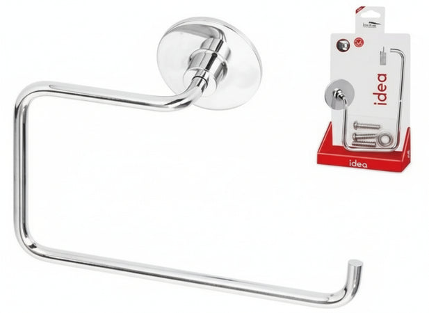 PORTA SALVIETTE PORTASCIUGAMANO IDEA IN ACCIAIO CROMATO ARREDO BAGNO