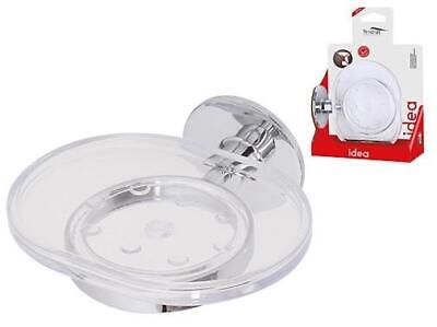 PORTASAPONE SAPONETTA IDEA IN ACCIAIO CROMATO ARREDO BAGNO