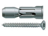 TASSELLI TASSELLO FISCHER PD S CON VITE PER CARTONGESSO PD10S - 10x28 MM-PZ.50