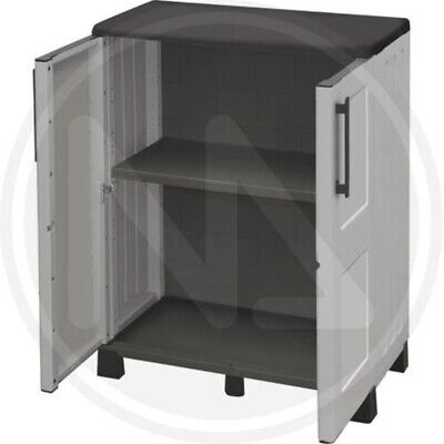 ARMADIO MINISPAZIO CON RIPIANI IN RESINA MAURER LINEA ECO CM68x37x90H TUTTOPIANI
